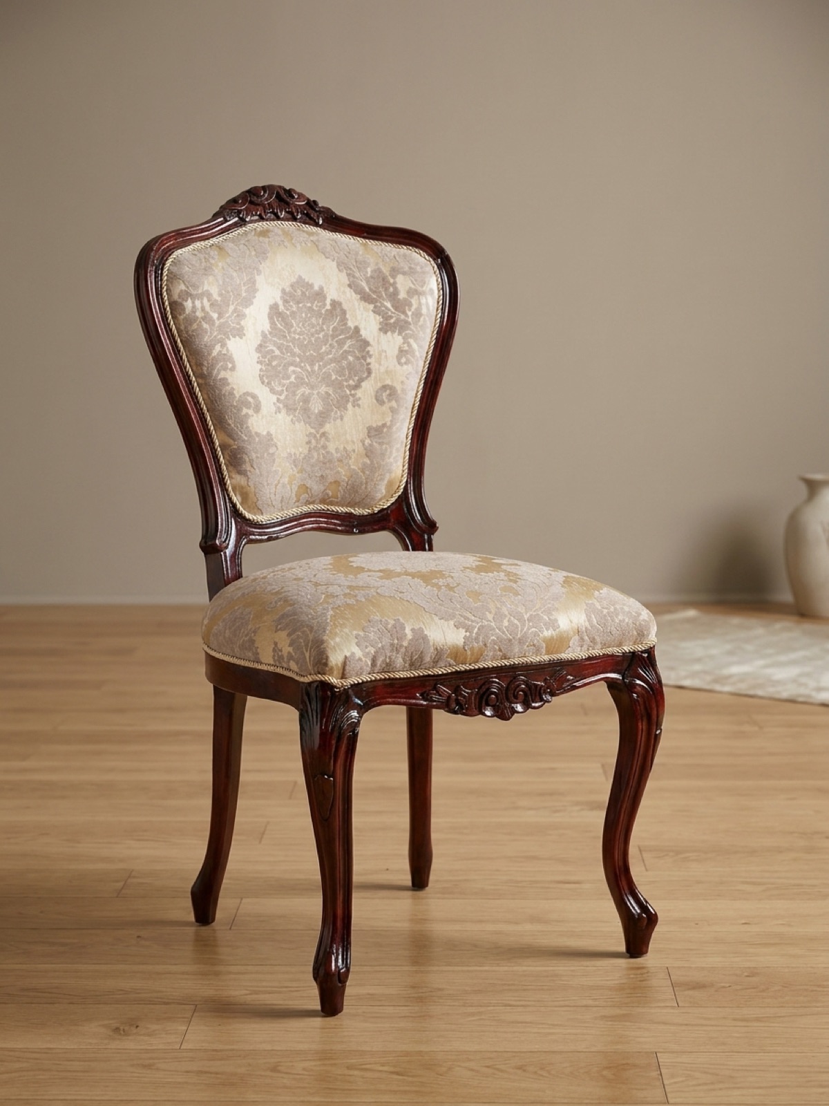 Maun damask yemek sandalyesi